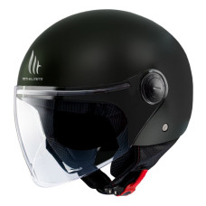 ШЛЕМ MT OF501B STREET S SOLID A1 GLOSS BLACK