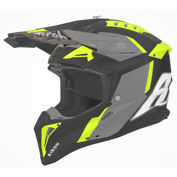 Шлем AIROH AVIATOR 3 GLORY YELLOW MATT