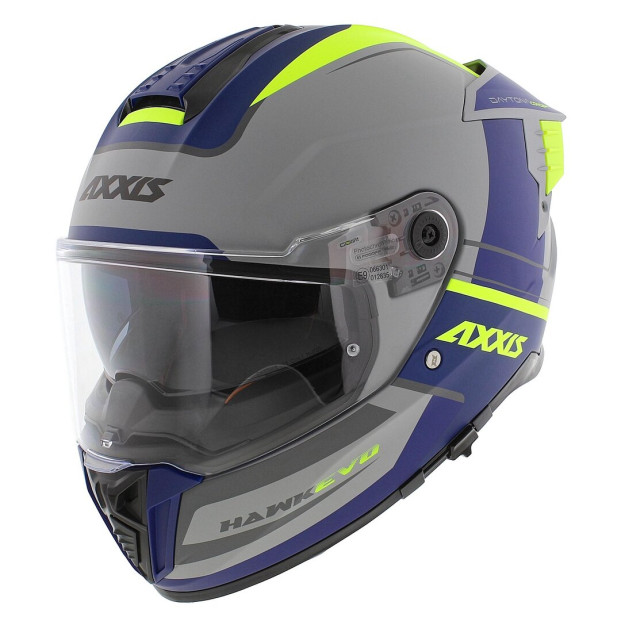 Шлем AXXIS FF122 HAWK SV EVO DAYTONA C2 GREY MATT