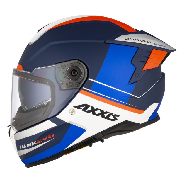 Шлем AXXIS FF122 HAWK SV EVO DAYTONA C7 BLUE MATT