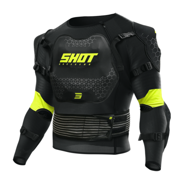 Моточерепаха SHOT OPTIMAL 2.0 BLACK NEON YELLOW