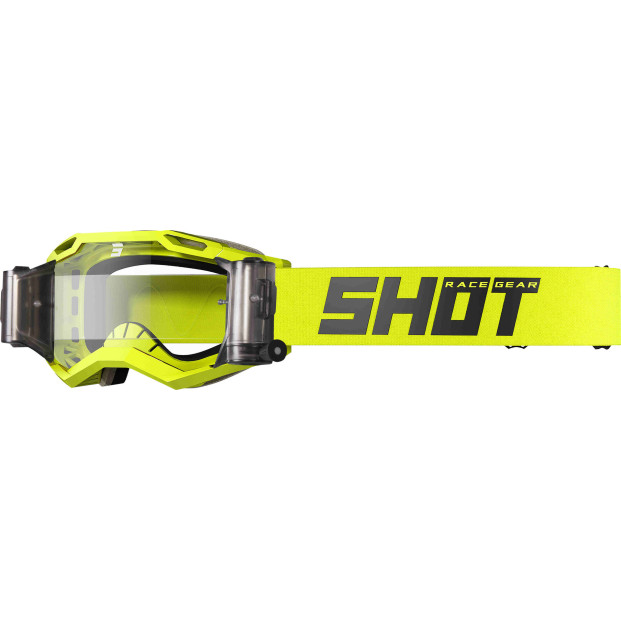 Очки SHOT IRIS 2.0 ROLL-OFF SOLID NEON YELLOW GLOSSY