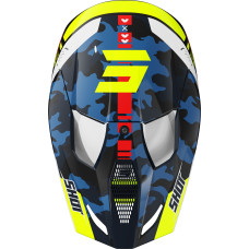 Шлем SHOT FURIOUS KID FLASH BLUE NEON YELLOW GLOSSY