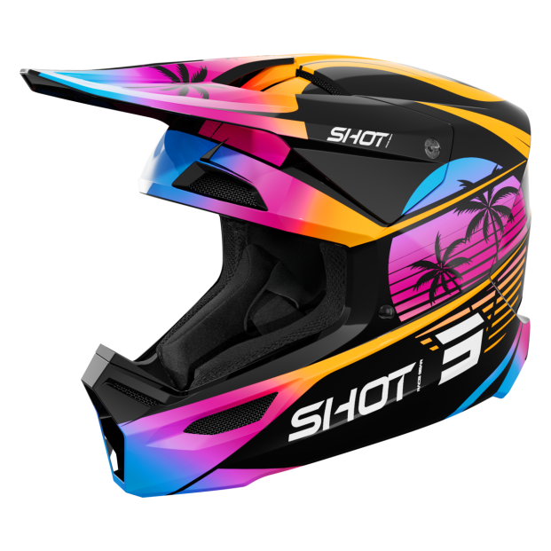 Шлем SHOT FURIOUS KID MIAMI ORANGE GLOSSY