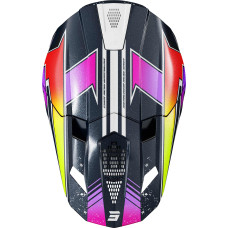 Шлем SHOT LITE RACING BLUE NEON YELLOW PEARLY