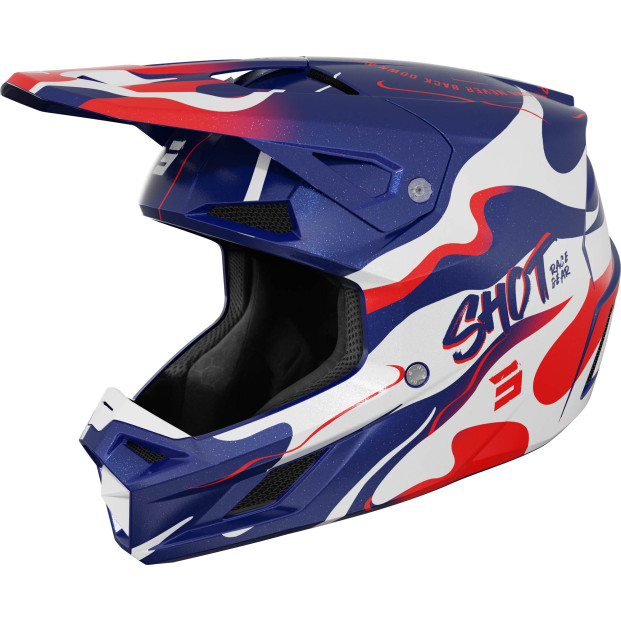 Шлем SHOT SPEED BEAST BLUE RED PEARLY