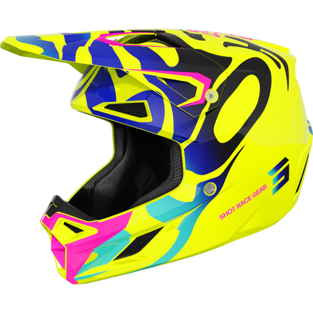 Шлем SHOT SPEED KID GHOST NEON YELLOW GLOSSY