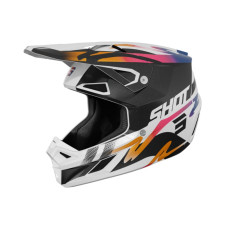 Шлем SHOT SPEED WAVE BLACK WHITE PEARLY
