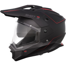 Шлем SHOT TREK MAX VISION RALLY BLACK RED MATT