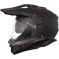 Шлем SHOT TREK MAX VISION RALLY BLACK RED MATT