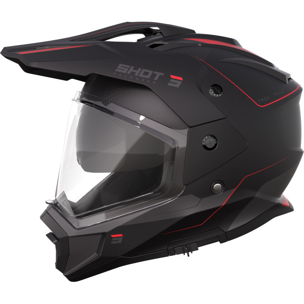 Шлем SHOT TREK MAX VISION RALLY BLACK RED MATT