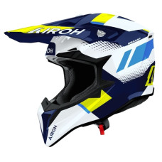 Шлем AIROH WRAAAP VISION YELLOW/BLUE GLOSS