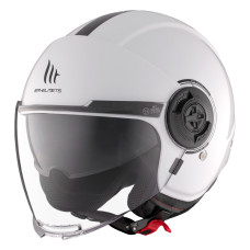 ШЛЕМ MT OF502SV B VIALE SV S SOLID A0 GLOSS WHITE