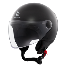 ШЛЕМ MT OF501B STREET S SOLID A1 GLOSS BLACK
