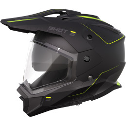 Шлем SHOT TREK MAX VISION RALLY BLACK NEON YELLOW MATT