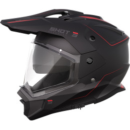 Шлем SHOT TREK MAX VISION RALLY BLACK RED MATT